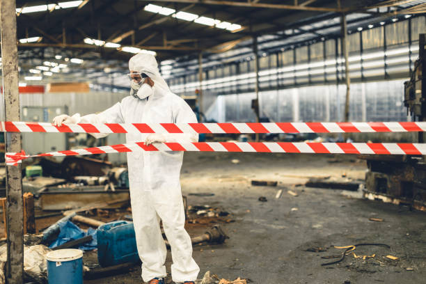 Professional Sewage Cleanup technician working in Homer, OH